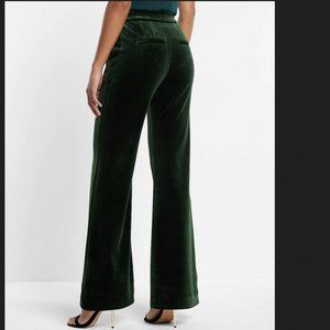 Express Editor Super High Waisted Velvet Flare Trouser Pant - 4L - SOLD OUT